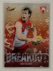 B76 Nick Blakey - Sydney Swans - AFL Breakout - 2025 AFL Footy Stars