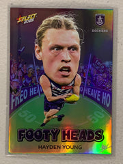 FH36 Hayden Young - Fremantle - Footy Heads - 2025 AFL Footy Stars