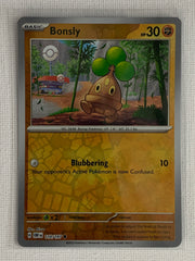 Bonsly Reverse Holo 110/197 - Pokemon Scarlet & Violet Obsidian Flames