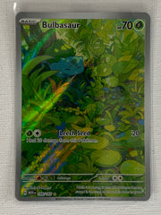 Bulbasaur Illustration Rare 166/165 - Pokemon Scarlet & Violet 151