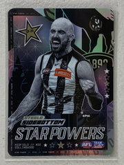 #SP-20 Steele Sidebottom - Collingwood Magpies - AFL Star Powers Silver - 2023 AFL Team Coach