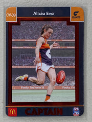 #CW-09 Alicia Eva - GWS Giants - AFL Captains Red - 2023 AFL Team Coach