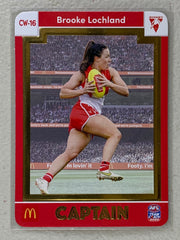 #CW-16 Brooke Lochland - Sydney Swans - AFL Captains Gold - 2023 AFL Team Coach
