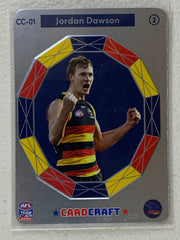 #CC-01 Jordan Dawson - Adelaide Crows - AFL Card Craft - 2023 AFL Team Coach