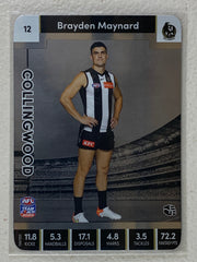 #12 Brayden Maynard - Collingwood Magpies - AFL Silver - 2023 AFL Team Coach