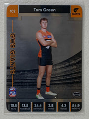 #102 Tom Green - GWS Giants - AFL Silver - 2023 AFL Team Coach