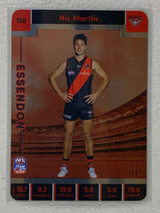 #160 Nic Martin - Essendon Bombers - AFL Silver - 2023 AFL Team Coach