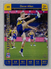 #201 Oscar Allen - West Coast Eagles - AFL Common - 2023 AFL Team Coach