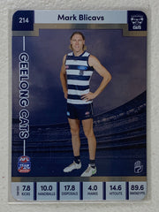 #214 Mark Blicavs - Geelong Cats - AFL Silver - 2023 AFL Team Coach