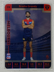 #218 Brodie Grundy - Melbourne Demons - AFL Silver - 2023 AFL Team Coach