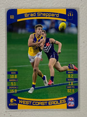 #60 Brad Sheppard - West Coast Eagles - AFL Common - 2021 AFL Team Coach