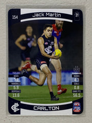 #154 Jack Martin - Carlton Blues - AFL Common - 2021 AFL Team Coach