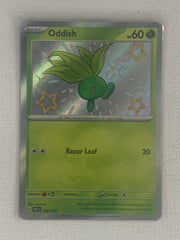 Oddish Shiny Rare Holo 092/091 - Pokemon Scarlet & Violet Paldean Fates