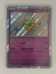 Drifloon Shiny Rare Holo 155/091 - Pokemon Scarlet & Violet Paldean Fates