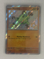 Mankey Shiny Rare Holo 169/091 - Pokemon Scarlet & Violet Paldean Fates