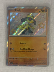 Riolu Shiny Rare Holo 173/091 - Pokemon Scarlet & Violet Paldean Fates