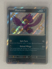 Murkrow Shiny Rare Holo 181/091 - Pokemon Scarlet & Violet Paldean Fates