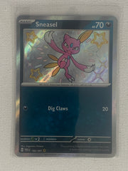 Sneasel Shiny Rare Holo 182/091 - Pokemon Scarlet & Violet Paldean Fates