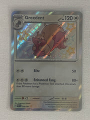 Greedent Shiny Rare Holo 206/091 - Pokemon Scarlet & Violet Paldean Fates