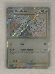Maushold Shiny Rare Holo 210/091 - Pokemon Scarlet & Violet Paldean Fates