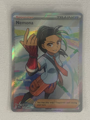 Nemona Ultra Rare Full Art Holo 229/091 - Pokemon Scarlet & Violet Paldean Fates