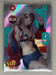 Team Croatia Supporter - FBG01-SSR05 - Football Girl FBG01