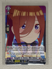 Thoughts to Convey, Miku Nakano (EXC) DZ-BT02/EX21EN - Cardfight Vanguard Illusionless Strife