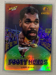 FH101 Liam Ryan - West Coast Eagles - Footy Heads - 2025 AFL Footy Stars