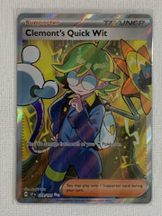 Clermont's Quick Wit Holo 229/191 - Pokemon Scarlet & Violet Surging Sparks