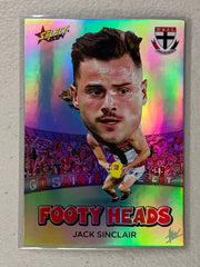 #FH074 Jack Sinclair - St Kilda Saints - Footy Heads - 2024 AFL Footy Stars