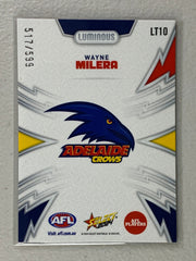 #LT10 Wayne Milera  Numbered 517/599 - Adelaide Crows - Luminous Thunderbolt - 2024 AFL Footy Stars
