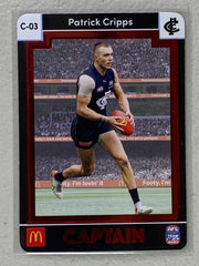 #C-03 Patrick Cripps - Carlton Blues - AFL Captains Red - 2023 AFL Team Coach