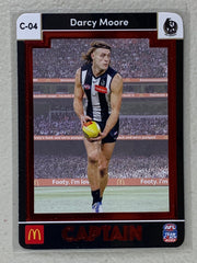 #C-04 Darcy Moore - Collingwood Magpies - AFL Captains Red - 2023 AFL Team Coach