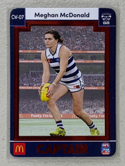 #CW-07 Meghan McDonald - Geelong Cats - AFL Captains Red - 2023 AFL Team Coach