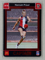 #CW-15 Hannah Priest - St Kilda Saints - AFL Captains Red - 2023 AFL Team Coach