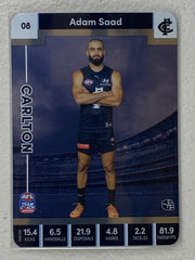 #08 Adam Saad - Carlton Blues - AFL Silver - 2023 AFL Team Coach