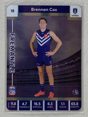 #18 Brennan Cox - Fremantle Dockers - AFL Silver - 2023 AFL Team Coach