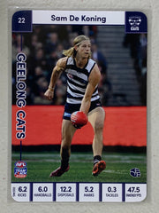 #22 Sam De Koning - Geelong Cats - AFL Common - 2023 AFL Team Coach