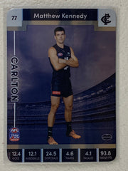 #77 Matthew Kennedy - Carlton Blues - AFL Silver - 2023 AFL Team Coach