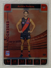 #87 Archie Perkins - Essendon Bombers - AFL Silver - 2023 AFL Team Coach
