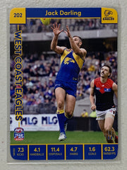 #202 Jack Darling - West Coast Eagles - AFL Common - 2023 AFL Team Coach