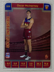#209 Oscar McInerney - Brisbane Lions - AFL Silver - 2023 AFL Team Coach