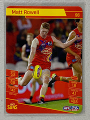 #96 Matt Rowell - Gold Coast Suns - AFL Common - 2022 AFL Team Coach