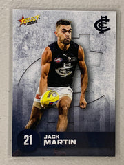 #027 Jack Martin - Carlton Blues - AFL Common - 2021 AFL Footy Stars