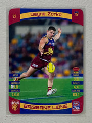 #72 Dayne Zorko - Brisbane Lions - AFL Common - 2021 AFL Team Coach