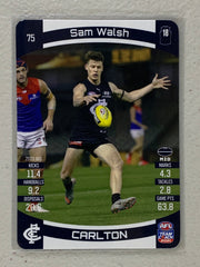 #75 Sam Walsh - Carlton Blues - AFL Common - 2021 AFL Team Coach