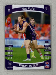 #87 Nat Fyfe - Fremantle Dockers - AFL Common - 2021 AFL Team Coach
