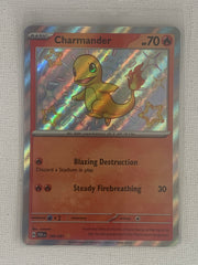 Charmander Shiny Rare Holo 109/091 - Pokemon Scarlet & Violet Paldean Fates
