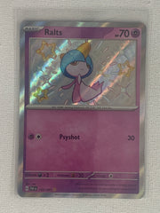 Ralts Shiny Rare Holo 153/091 - Pokemon Scarlet & Violet Paldean Fates