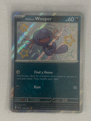 Paldean Wooper Shiny Rare Holo 180/091 - Pokemon Scarlet & Violet Paldean Fates